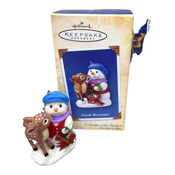 Hallmark Keepsake Snow Buddies Christmas Ornament Collection Set Lot 4 - Picture 10 of 10